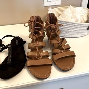 Tan sandals